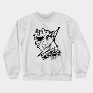 Abstract Tattoo Art, Blackwork Design "Dimensions" Crewneck Sweatshirt